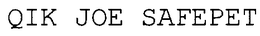 QIK JOE SAFEPET trademark