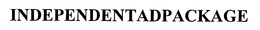 INDEPENDENTADPACKAGE trademark