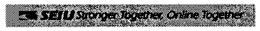 SEIU STRONGER TOGETHER, ONLINE TOGETHER trademark