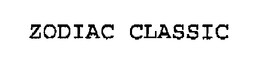 ZODIAC CLASSIC trademark