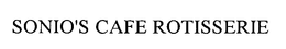 SONIO'S CAFE ROTISSERIE trademark