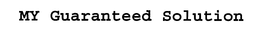 MY GUARANTEED SOLUTION trademark