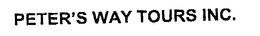 PETER'S WAY TOURS INC. trademark