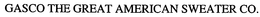 GASCO THE GREAT AMERICAN SWEATER CO. trademark