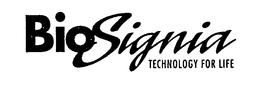 BIOSIGNIA TECHNOLOGY FOR LIFE trademark