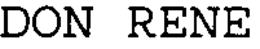 DON RENE trademark