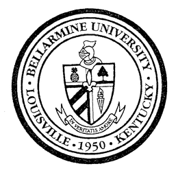 BELLARMINE UNIVERSITY LOUISVILLE KENTUCKY 1950 IN VERITATIS AMORE trademark