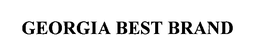 GEORGIA BEST BRAND trademark