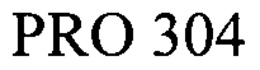 PRO 304 trademark
