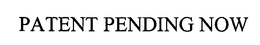 PATENT PENDING NOW trademark