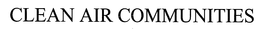 CLEAN AIR COMMUNITIES trademark
