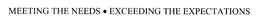 MEETING THE NEEDS- EXCEEDING THE EXPECTATIONS trademark