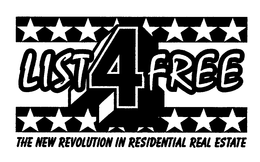 LIST4FREE THE NEW REVOLUTION IN RESIDENTIAL REAL ESTATE trademark