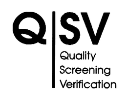 QSV QUALITY SCREENING VERIFICATION trademark