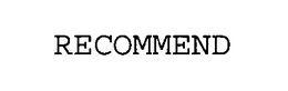 RECOMMEND trademark
