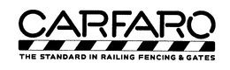 CARFARO THE STANDARD IN RAILING FENCING & GATES trademark