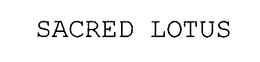 SACRED LOTUS trademark