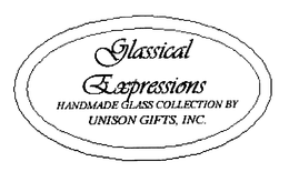 GLASSICAL EXPRESSIONS HANDMADE GLASS COLLECTION BY UNISON GIFTS, INC. trademark