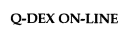Q-DEX ON-LINE trademark