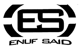 ES ENUF SAID trademark