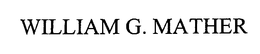 WILLIAM G. MATHER trademark