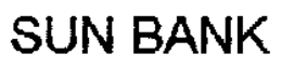 SUN BANK trademark