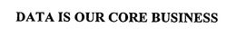DATA IS OUR CORE BUSINESS trademark
