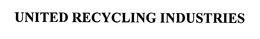UNITED RECYCLING INDUSTRIES trademark