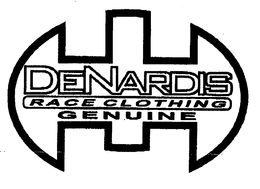 DENARDIS RACE CLOTHING GENUINE trademark