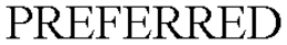 PREFERRED trademark
