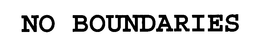 NO BOUNDARIES trademark
