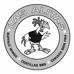 LAS ALITAS BUFFALO WINGS COSTILLAS BBQ CERVEZA BIEN FRIA trademark
