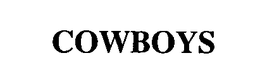 COWBOYS trademark