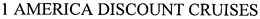 1 AMERICA DISCOUNT CRUISES trademark