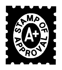 STAMP OF APPROVAL A+ trademark