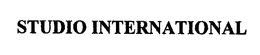 STUDIO INTERNATIONAL trademark