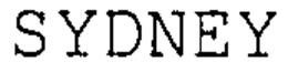 SYDNEY trademark