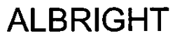 ALBRIGHT trademark