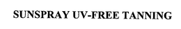 SUNSPRAY UV-FREE TANNING trademark