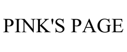 PINK'S PAGE trademark