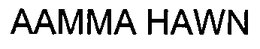 AAMMA HAWN trademark