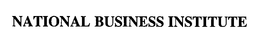 NATIONAL BUSINESS INSTITUTE trademark