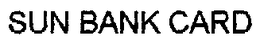 SUN BANK CARD trademark