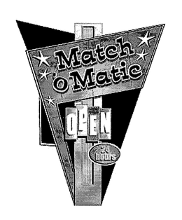 MATCH O MATIC OPEN 24 HOURS trademark