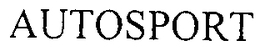AUTOSPORT trademark