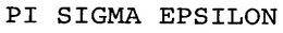 PI SIGMA EPSILON trademark