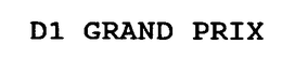 D1 GRAND PRIX trademark