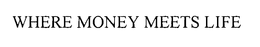 WHERE MONEY MEETS LIFE trademark