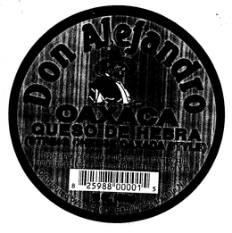 DON ALEJANDRO OAXACA QUESO DE HEBRA trademark