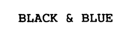 BLACK & BLUE trademark